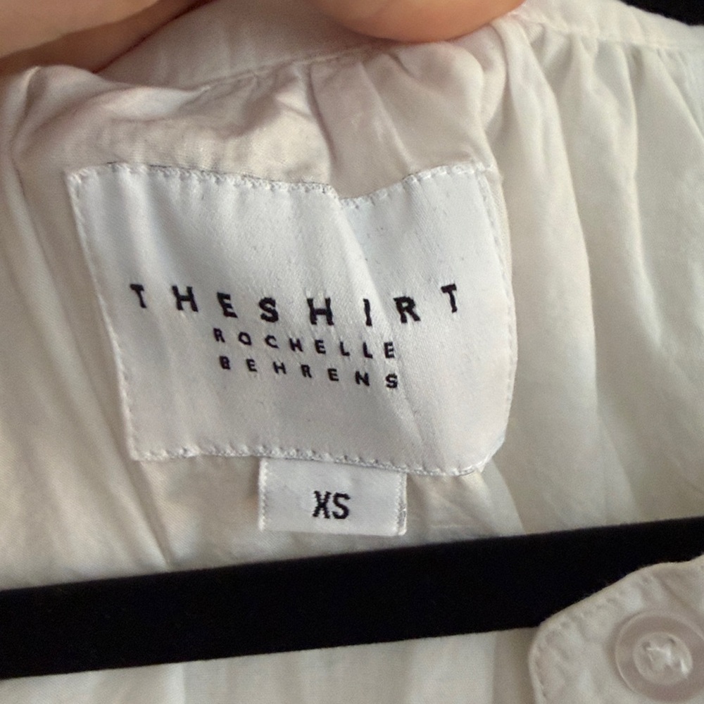 The Shirt Rochelle Behrens Minka 3/4 Sleeve Sequin Blouse White XS SOLD OUT - Picture 16 of 17